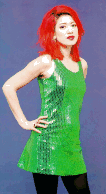 Miki (green spangly dress)